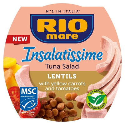 Rio Mare MSC Tuna & Lentil Salad Ready Meal 160g