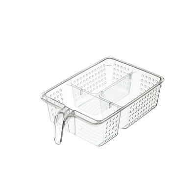 KitchenCraft Plastic Cupboard Organiser Box with Handles 20.5x31x9cm