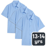 M&S Boys 3 Pack Regular Fit School Shirt 13-14