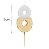 Talking Tables Number 8 Large Gold Number Candle