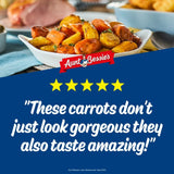 Aunt Bessie's maple & thyme glazed carrots 500g - British product