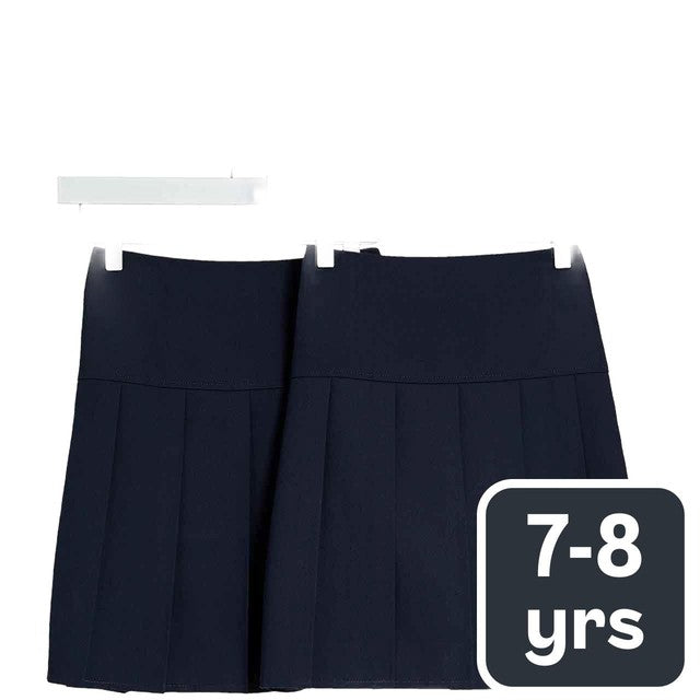 M&S pleated school skirt navy 7-8 years, imported from the UK