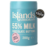 Islands 55% Milk Chocolate Button Tin 200g