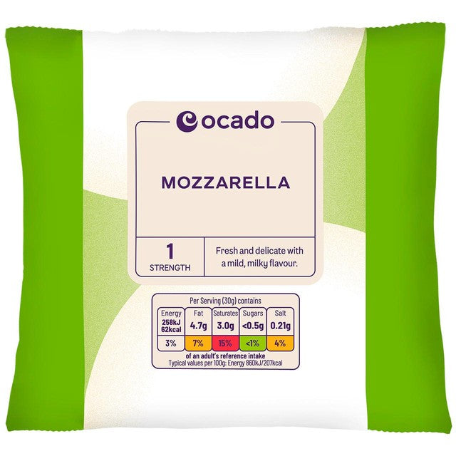 Ocado Mozzarella Soft Cheese 150g imported from the UK