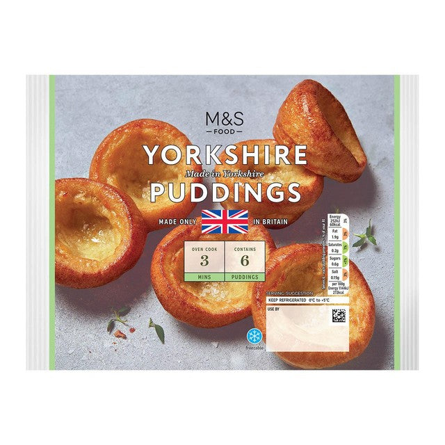 M&S Yorkshire puddings 6 count, imported from the UK