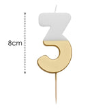 Talking Tables Number 3 Large Gold Number Candle