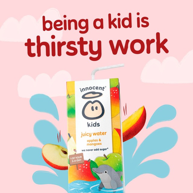 Innocent Kids Juicy Water apples and mangoes 3 x 200ml, UK version