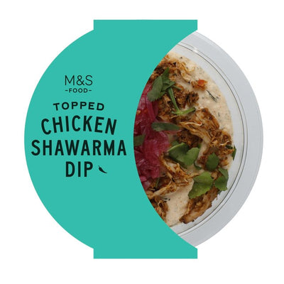 M&S Topped Chicken Shawarma Dip Ready to Eat Chicken Dip 170g