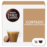 Nescafe Dolce Gusto Cortado Espresso Macchiato Coffee Pods 16 Capsules