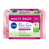 Nivea Rose Care Micellar Face Wipes 50 wipes, imported from the UK