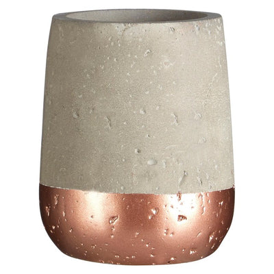 Premier Housewares Neptune Tumbler Concrete and Copper Glass 250ml