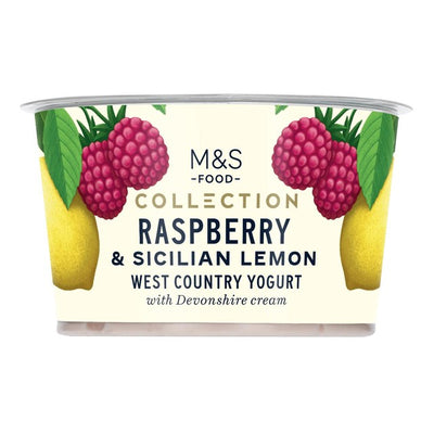 M&S Raspberry & Sicilian Lemon West Country Extra Thick Cream Yogurt 150g
