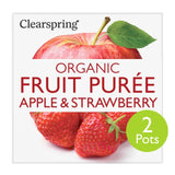 Clearspring Organic Apple & Strawberry Puree Baby Food 2 x 100g