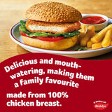 Birds Eye chicken burgers with golden wholegrain 200g - British product