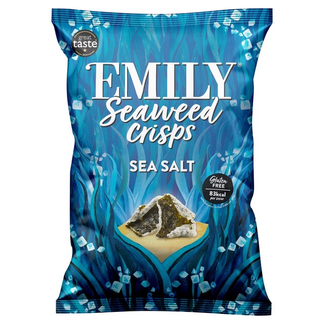 Emily Seaweed Crisps Sea Salt 50g - British product
