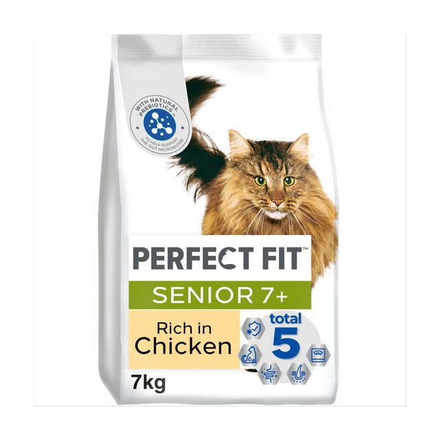 Perfect Fit dry cat food Chicken 7kg, imported from the UK