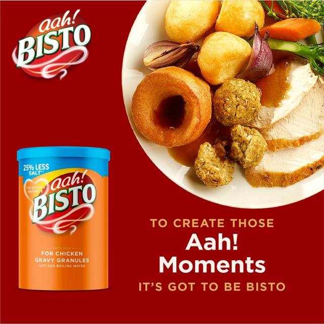 Bisto Chicken Reduced Salt Gravy Granules 190g - British product