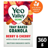 Yeo Valley Berry & Cherry Organic Tray Baked Granola Cereal 360g
