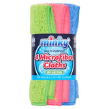 Minky multi-purpose microfibre cloths 4 pack, imported from the UK