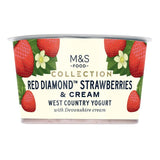 M&S Collection Red Diamond Strawberries & Cream Extra Thick Yogurt 150g