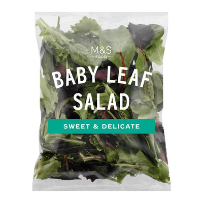Mixed Baby Leaf Salad Washed and Ready to Eat 80g