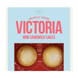 M&S Mini Victoria Sandwich Cakes Strawberry Jam & Vanilla Buttercream Sponge Cakes 4 x 47g