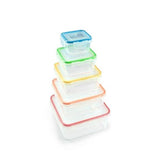 LocknLock Square Food Container Set 5-Piece Nestable Food Storage Containers