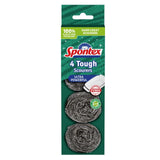 Spontex Tough Scourer 4 Pack Metal Cleaning Scourer