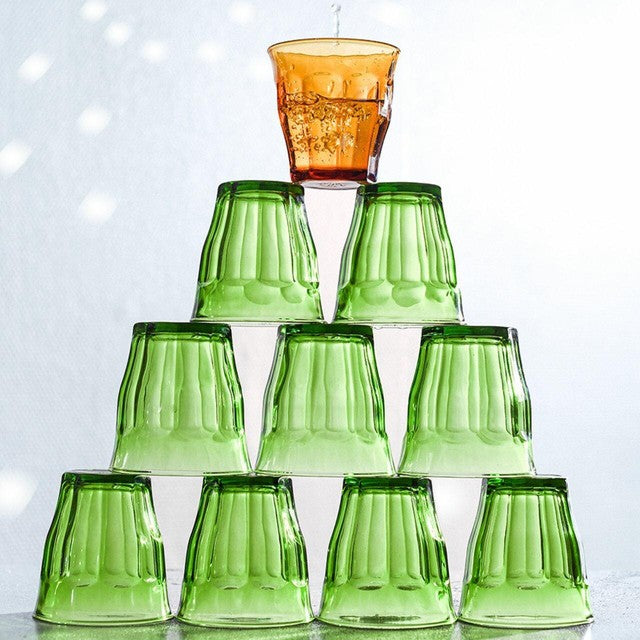 Duralex Picardie Jungle Green tumbler glasses 250ml - British product