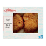 M&S Beer Battered Cod Fillets Frozen Fish Fillets 380g