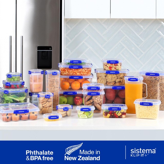 Sistema Klip It Plus food storage containers 3x2.2L (British brand)