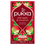 Pukka Herbs Wild Apple & Cinnamon with Ginger Herbal Tea Bags 20 Bags
