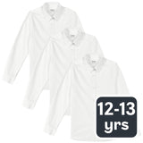 M&S girls' slim fit easy to iron blouses white size 12-13, UK version