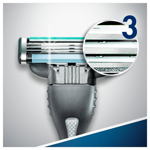 Gillette Mach 3 Disposable Razor 3 Pack, UK version
