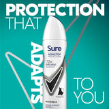 Sure Women antiperspirant deodorant spray Black & White 150ml (British brand)