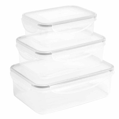 M&S Grey Food Storage Containers 3-Pack