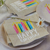 Talking Tables Happy Birthday Paper Napkins
