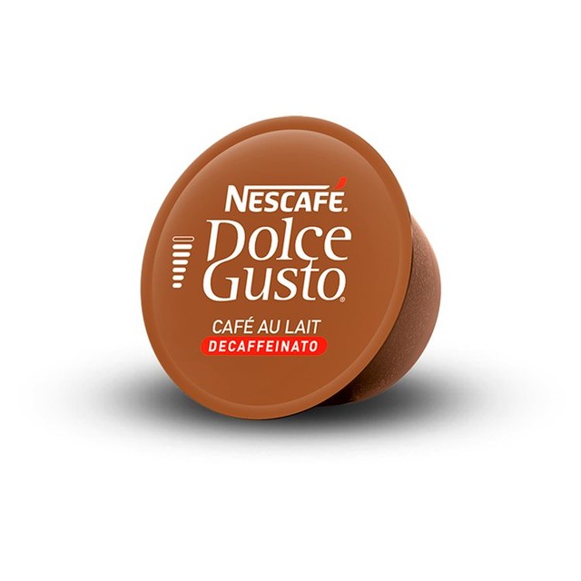 Dolce Gusto cafe au lait decaf coffee capsules 16 pack - British product
