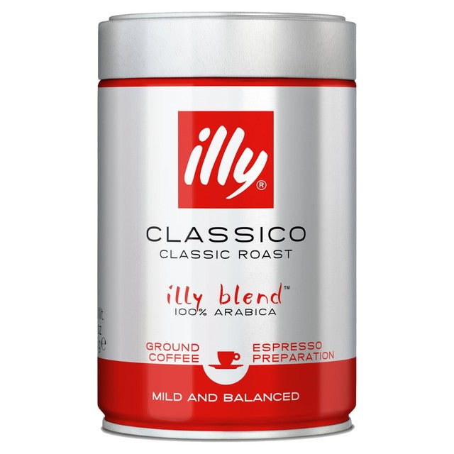Illy espresso ground coffee Classico medium roast 250g, UK version