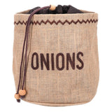 Natural Elements Onion Jute Sack Storage Bag