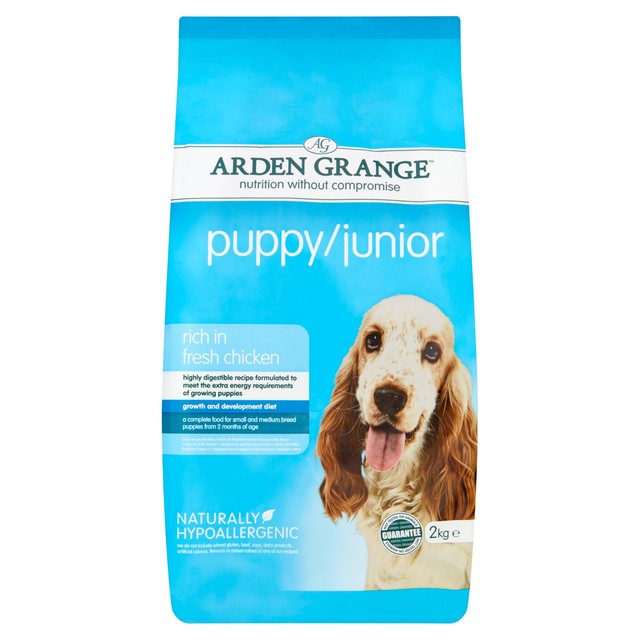 Arden Grange puppy junior dry dog food 2kg - British product