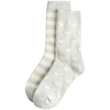 M&S Women's Cosy Ankle High Socks Grey Mix One Size