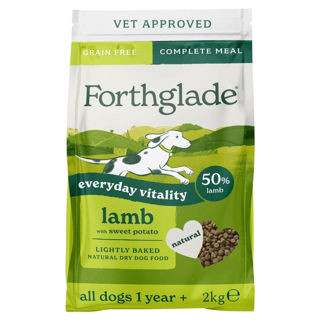 Forthglade dry dog food lamb with sweet potato 2kg - British product