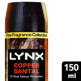 Lynx Fine Fragrance Collection Copper Santal Premium Deodorant Body Spray for Men 150ml