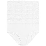 M&S Women's Collection Cotton Lycra and Lace Full Briefs White Size 12 5-Pack
