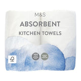 Absorbent Kitchen Towels Triple-Layered 100 Sheets per Roll 2 Pack