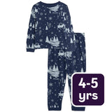 M&S Frozen Pyjamas Navy Mix Children's Pyjama Set 4-5 Y