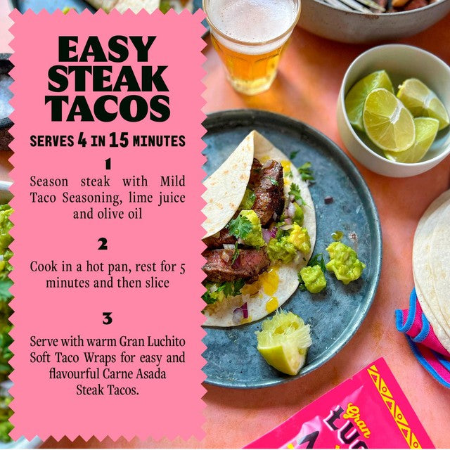 Gran Luchito Soft Taco Wraps 10 Pack, UK version