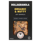 Rollagranola Organic and Nutty Oat Granola 400g, imported from the UK