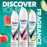 Sure Women's Anti-Perspirant Deodorant Spray Watermelon Fresh 250ml (British brand)